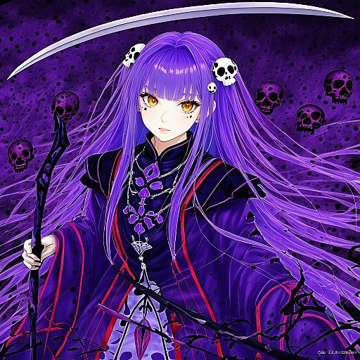 Illustration of Haqua d'rot herminium, kami nomi zo shiru sekai in the style of Kaoming