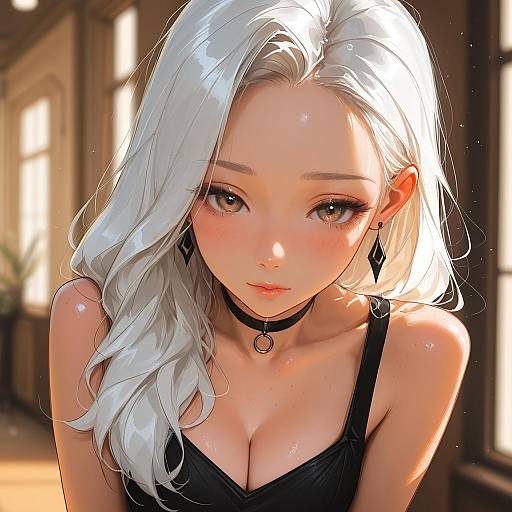 Elegant Beauty in Soft Backlighting