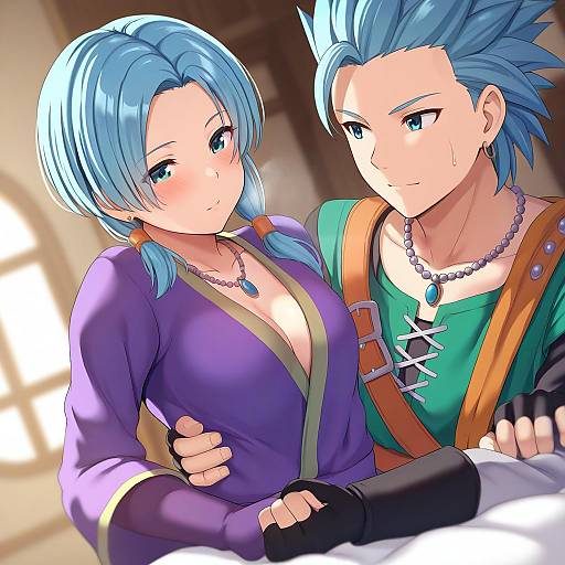 Illustration of Camus (dq11), dragon quest in the style of Onikokko