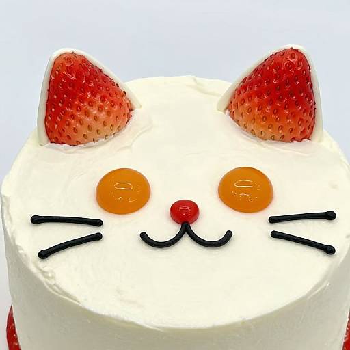 Adorable Kitty Cake Dessert Design