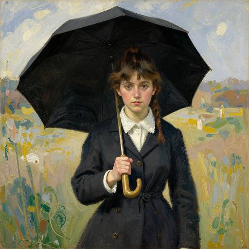 Young Woman with Parasol by Homer