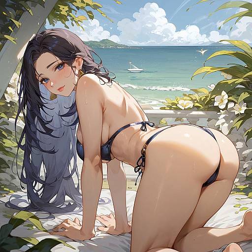 Elegant Yacht Fashion in Sunset Glow