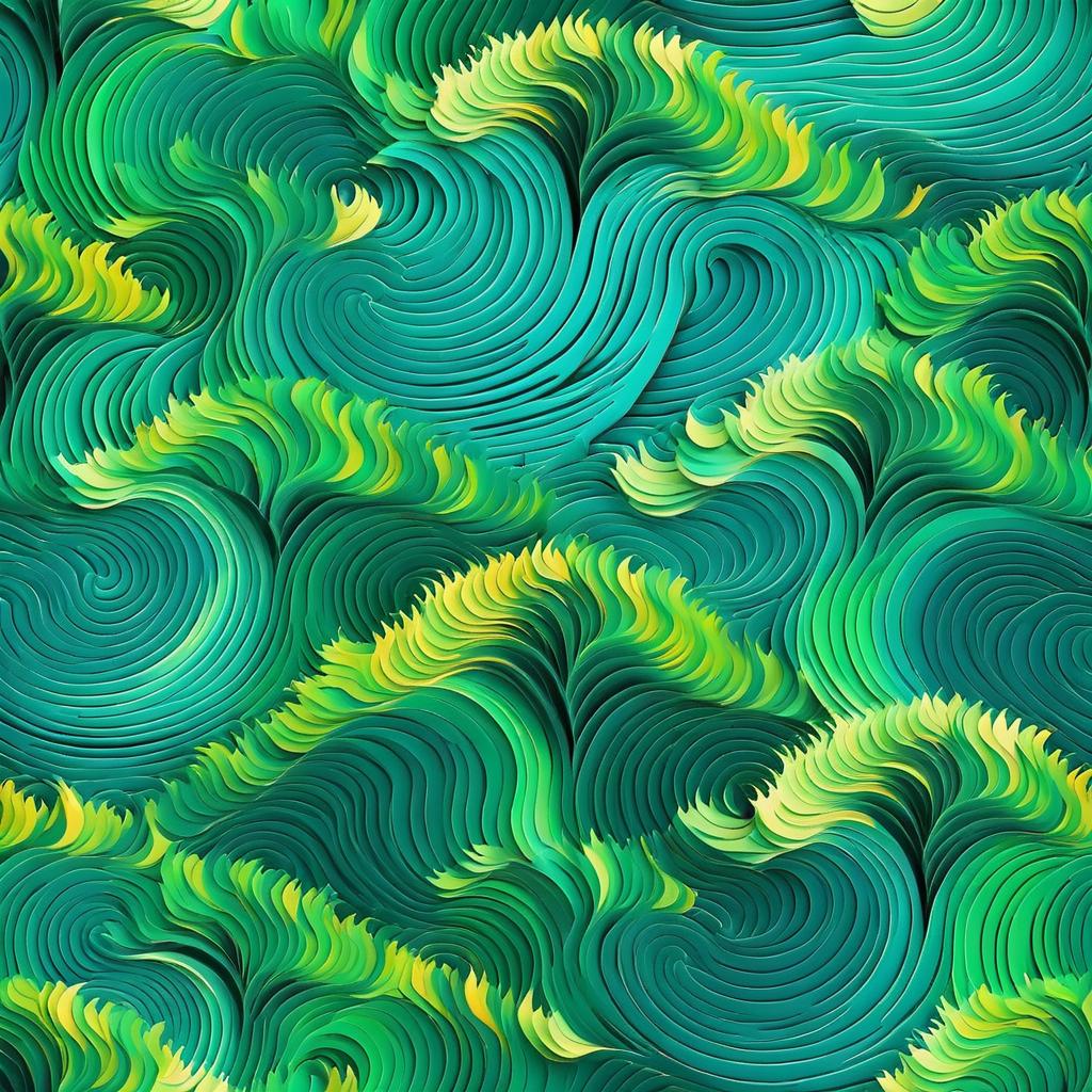 Van Gogh Inspired Tree Wave Design