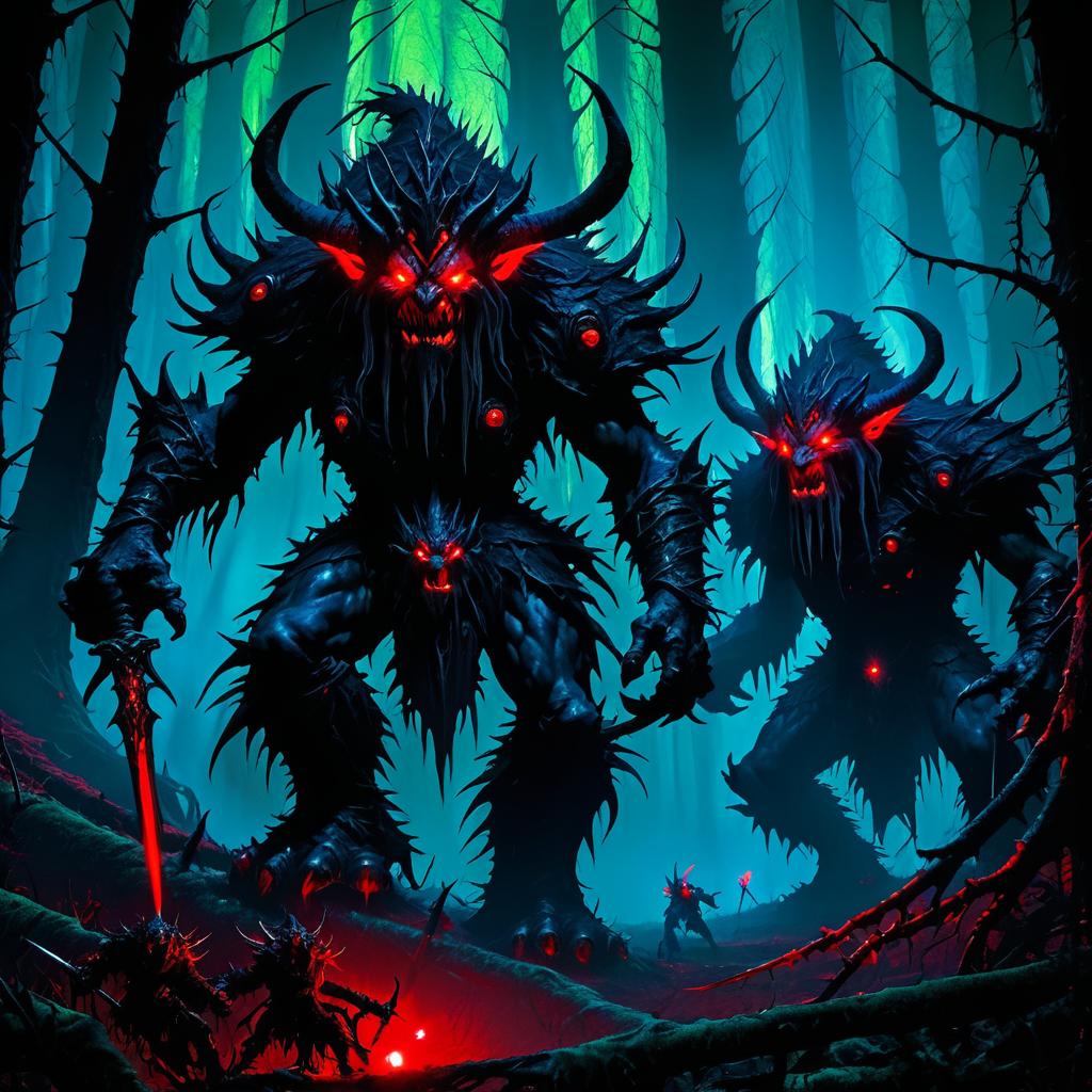 Epic Mutated Trolls in Dark Forest