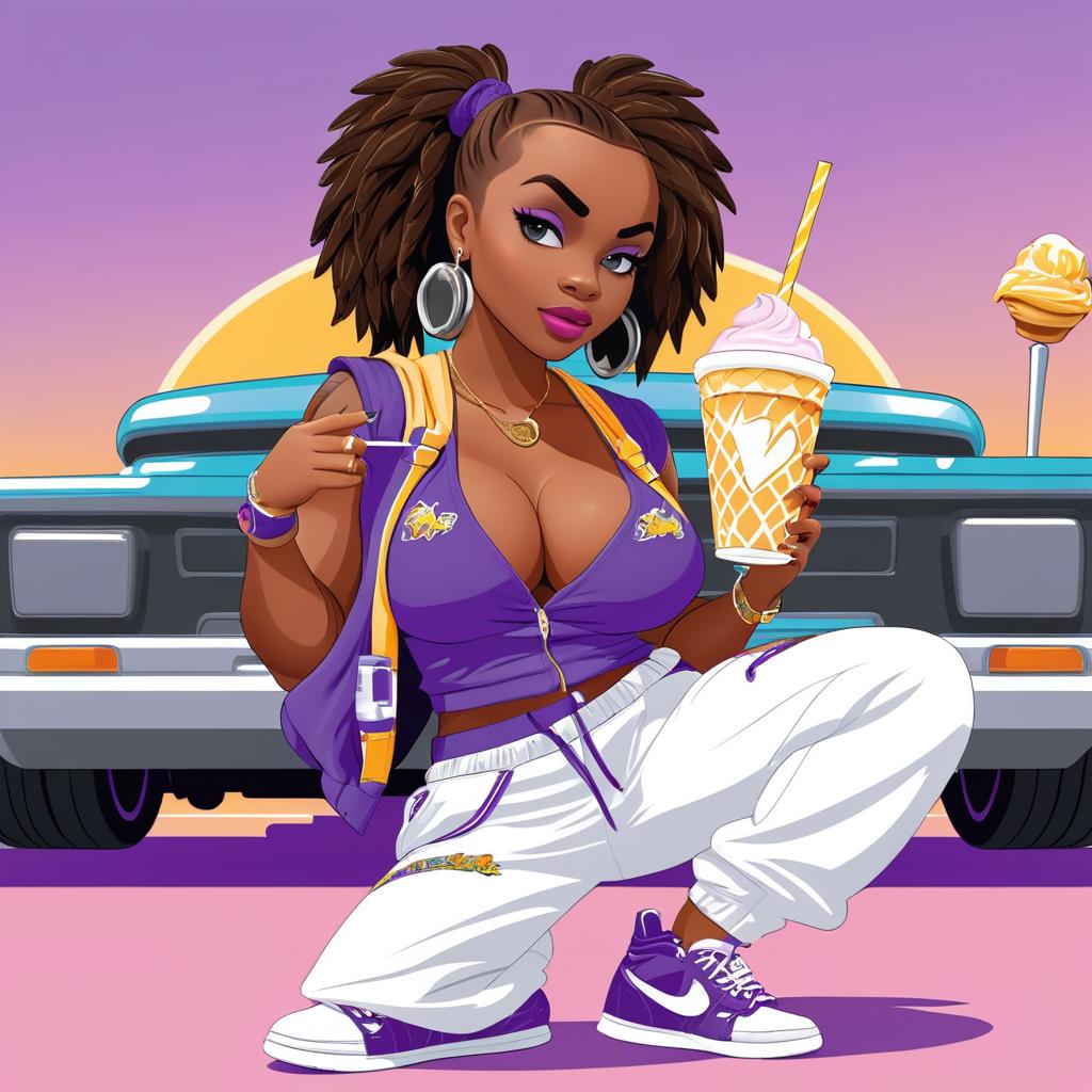 Hip-Hop Skye the Hawk Character Design