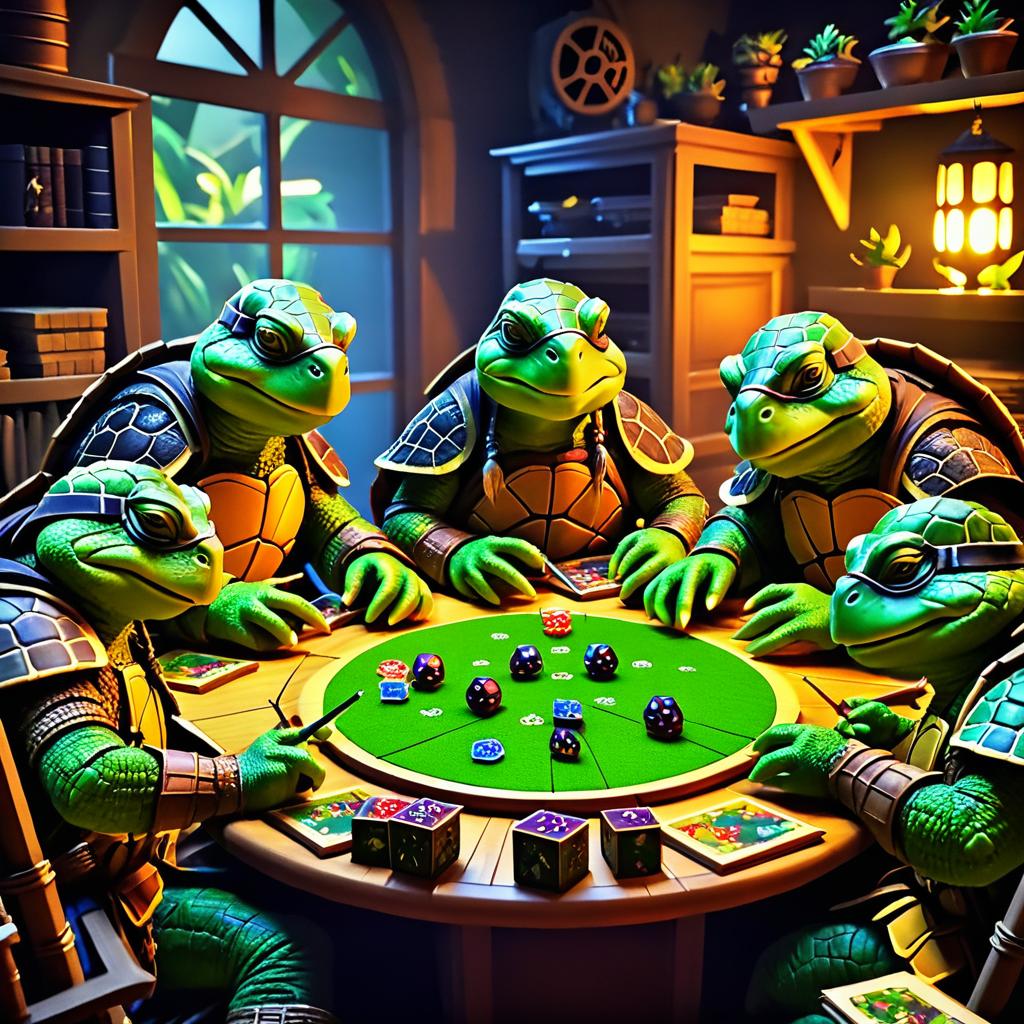 Turtles' Cozy D&D Gaming Night