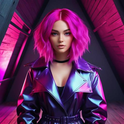 Neo-Futuristic Influencer Hair Transformation