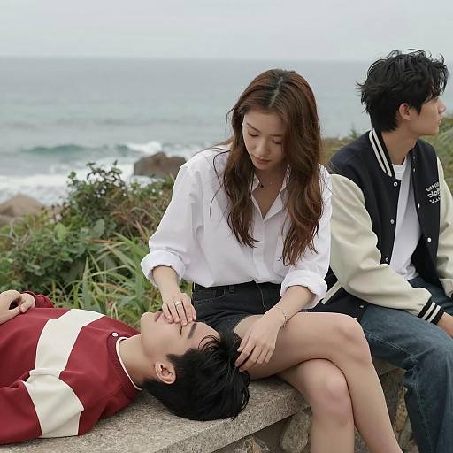 Tranquil Moment by the Sea