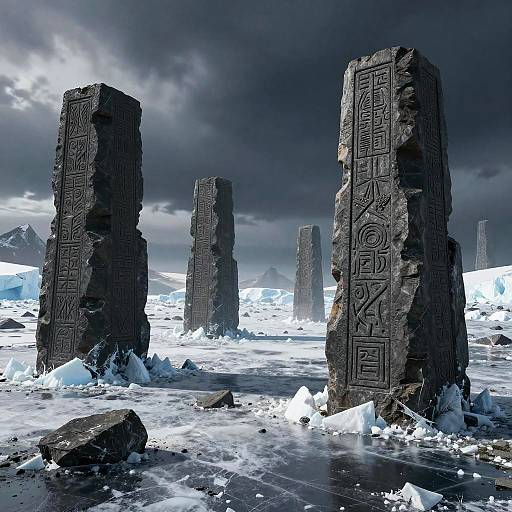 Surreal Ancient Ruins in Antarctica