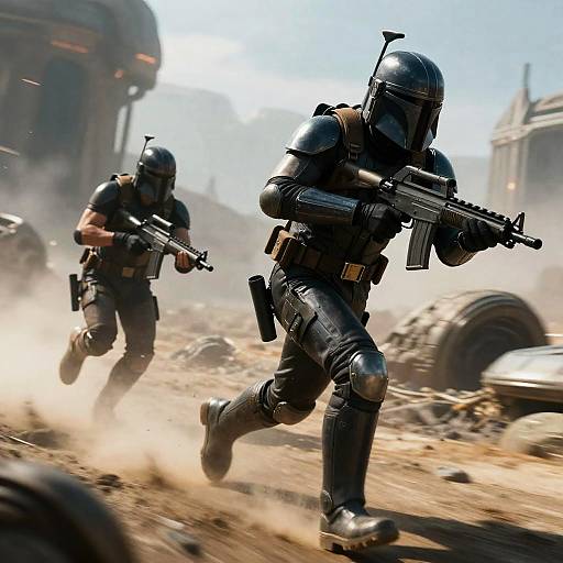 Intergalactic Bounty Hunters in Action