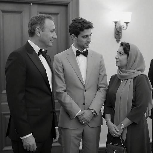 Elegant Black-and-White Formal Gathering