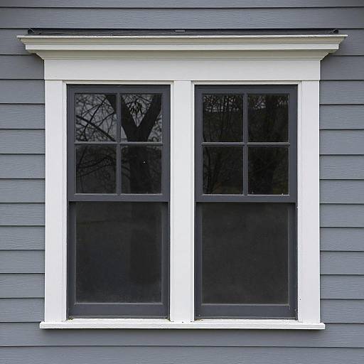 Charming House with White Trim Design