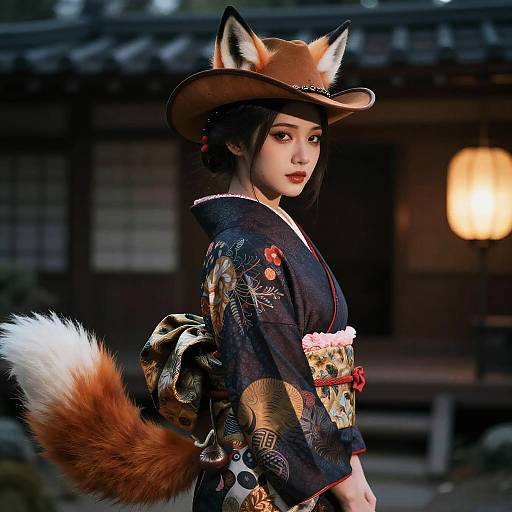 Photorealistic Kitsune Queen Concept