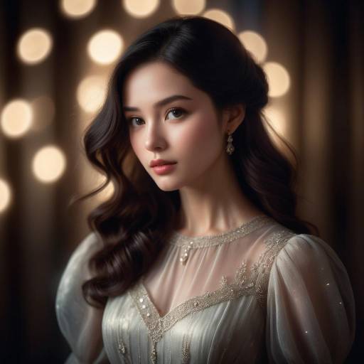 Elegant Portrait of a Vintage Woman