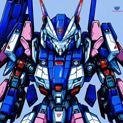 Illustration of Arcee, transformers in the style of Irohara mitabi