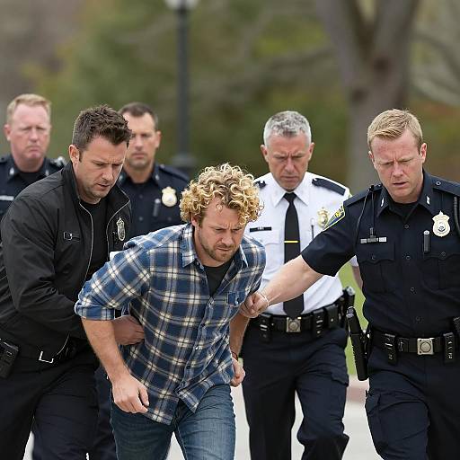 Confrontation in a Lush Outdoor Scene