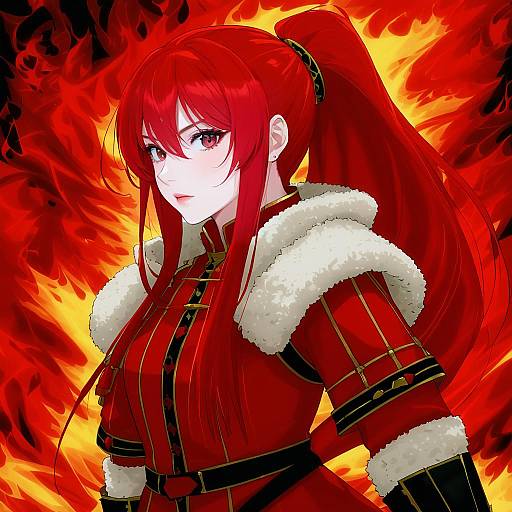 Illustration of Anna (fire emblem), fire emblem in the style of Mk (mod0)