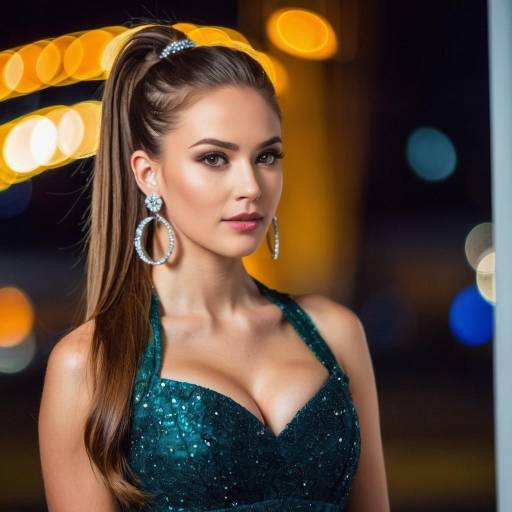 Stylish Solo Girl with Long Hair