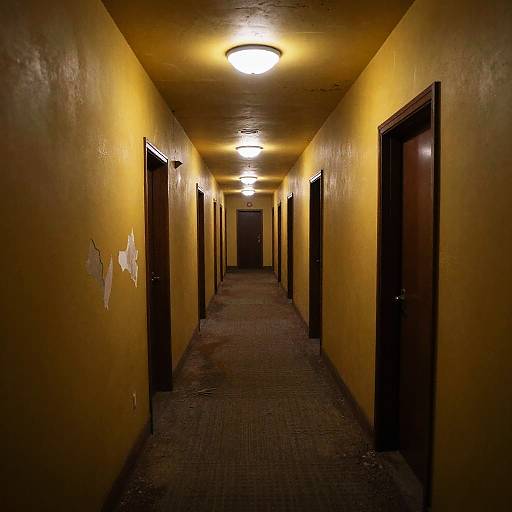 Endless Yellow Corridor Labyrinth