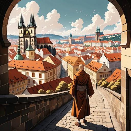 Intricate Anime Landscape of Prague Intricate Anime Landscape of Prague