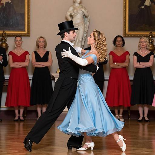 Elegant Dance Scene with Diverse Audience