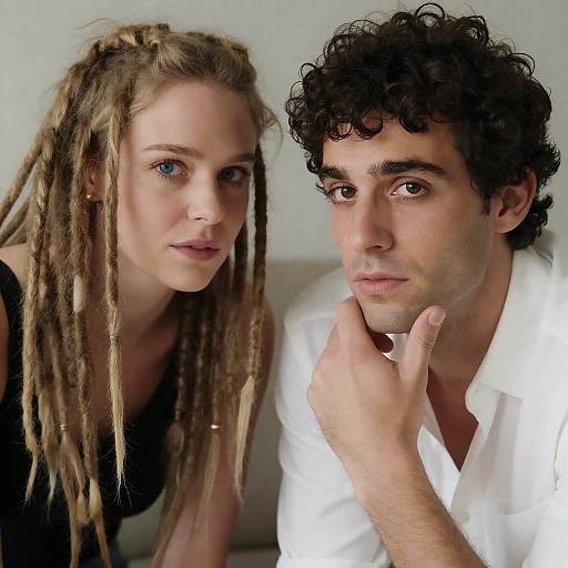 Intense Eye Contact Between Two People