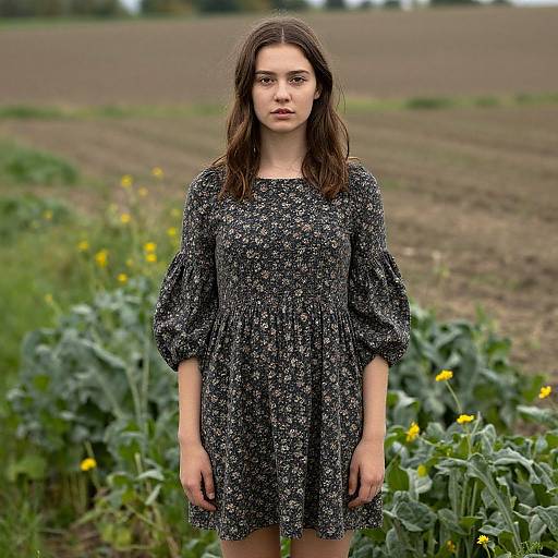 Rustic Portrait of Woman in Countryside