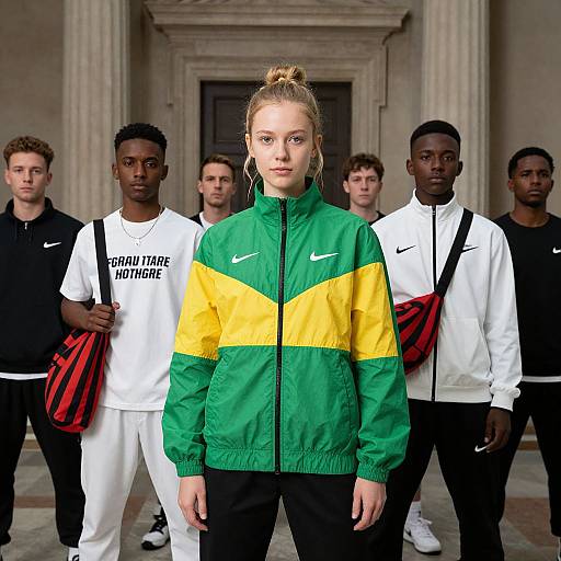 Modern Nike Fashion in Classical Setting