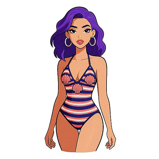 Retro Crochet Swimsuit Poolside Style