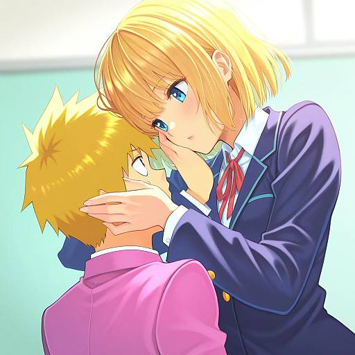 Illustration of Hanazawa teruki, mob psycho 100 in the style of Jj (ssspulse)