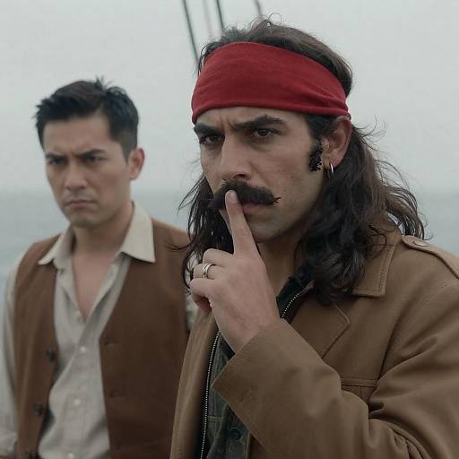 Serious Maritime Portrait of Two Men