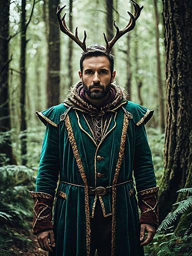 Enchanted Forest Man Costume Portrait