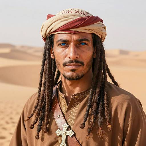 Desert Warrior Portrait in Photorealism