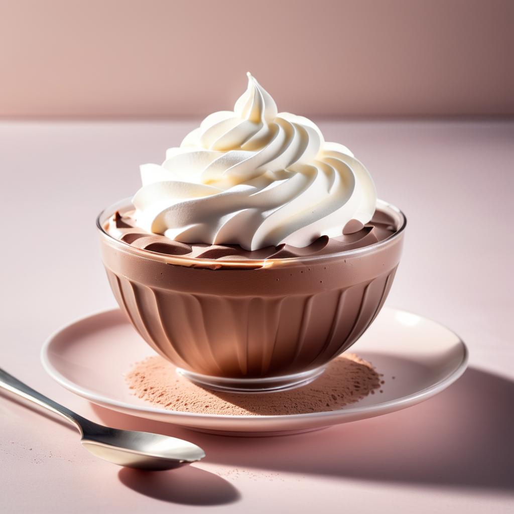 Beautiful Pastel Chocolate Mousse Photography