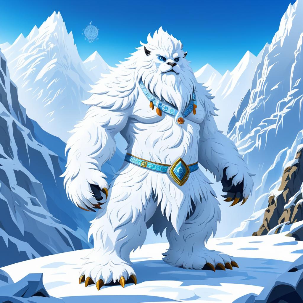 Majestic Yeti in Himalayan Sanctuary