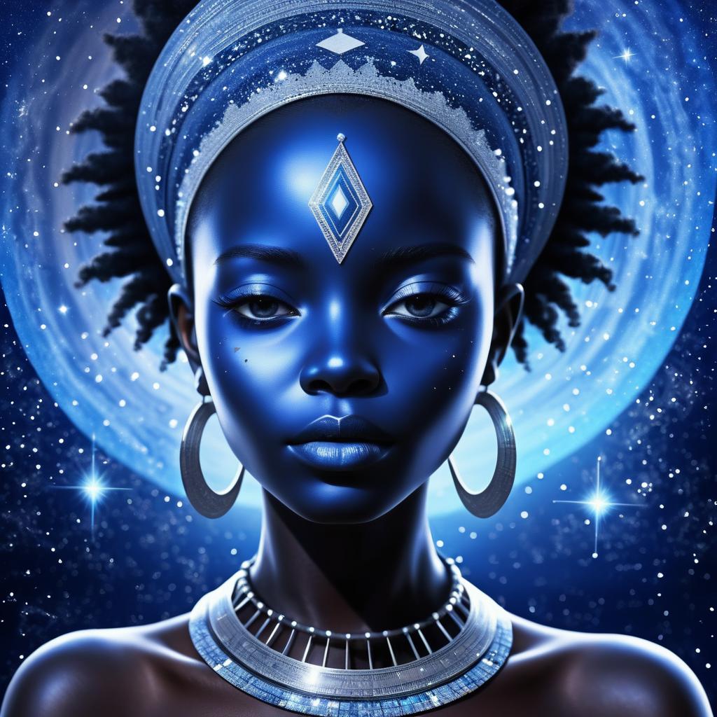 Cosmic Beauty: An African Girl in Art