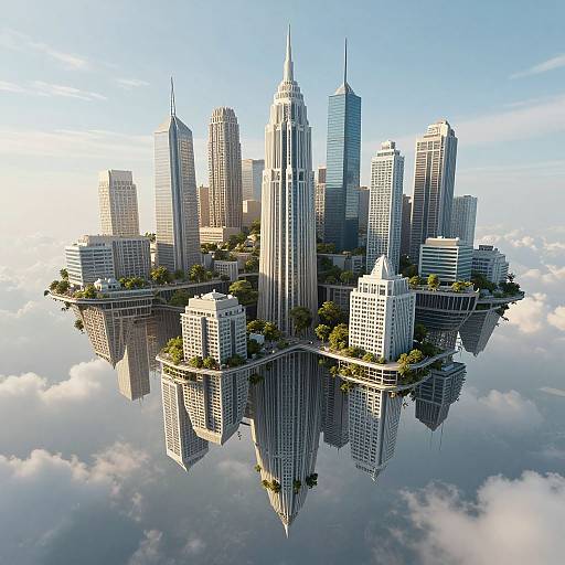 Swarm Cities Between Sky and Earth