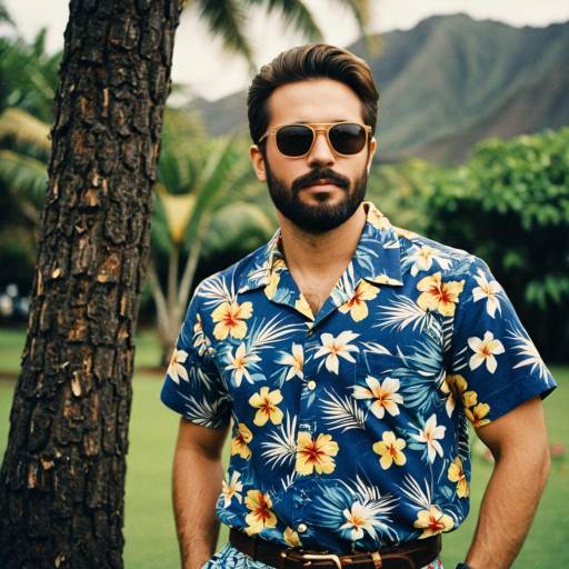 Stylish Male Tropical Vacation Attire