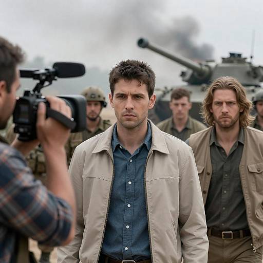 Intense War Zone Photography Scene