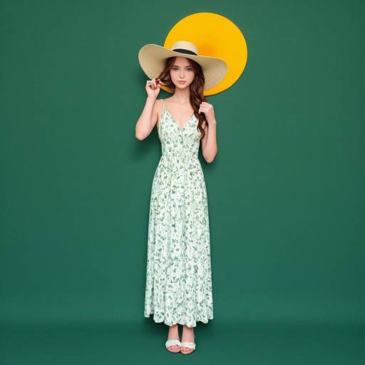 Joyful Bohemian Woman Twirling in Green Joyful Bohemian Woman Twirling in Green