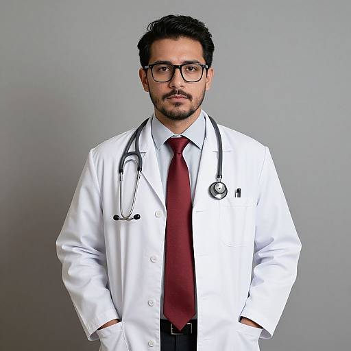Realistic Male Doctor Portrait