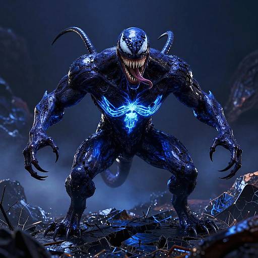 Venomous Plasma Phantasm in Giger Style