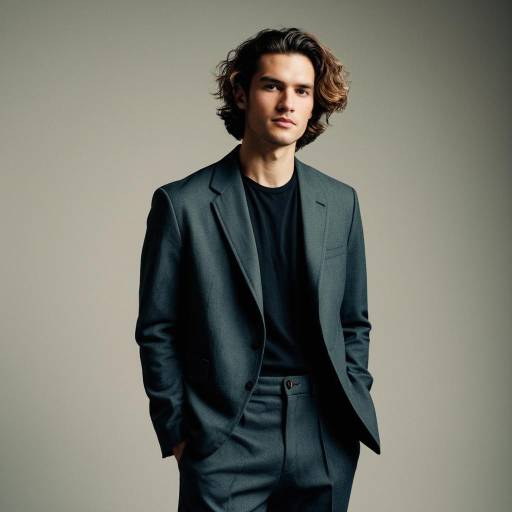 Stylish Man Portrait in Studio Lighting