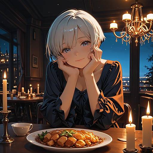 Elegant Evening Portrait of Gwendolyn Tennyson