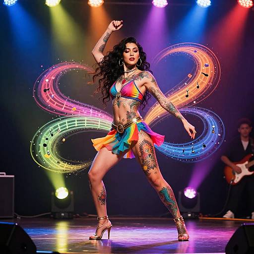 Humming Girl with Musical Energy