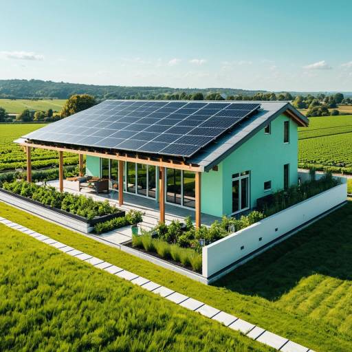 Modern Home with Solar Pergola in Countryside