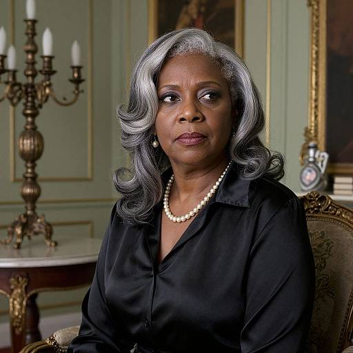 Elegant Portrait of Wise African Woman