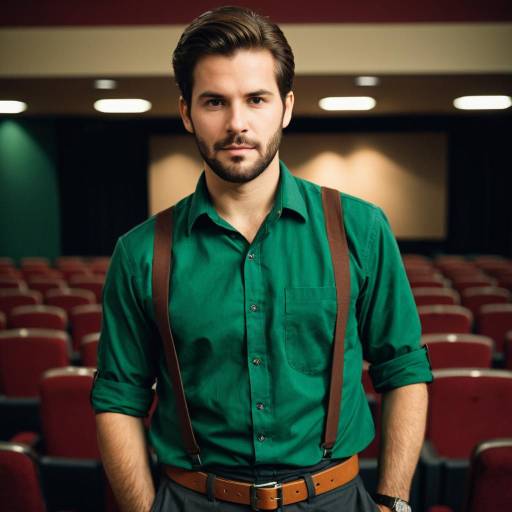 Realistic Male Movie Theater Worker Outfit
