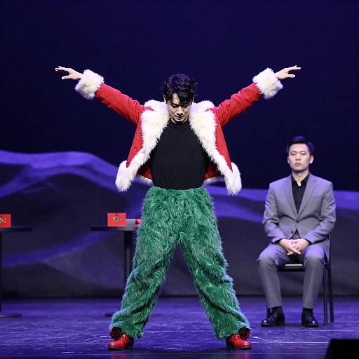 Vibrant Stage Dance Performance Scene