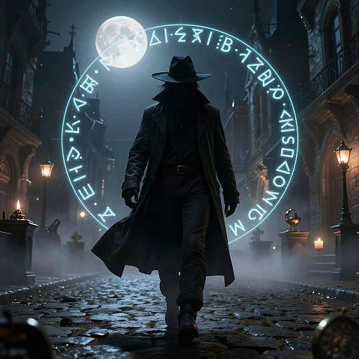 Mystical Fantasy Detective in Enchanted City